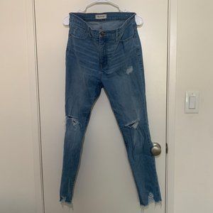 MADEWELL Distressed High Rise Skinny Jeans 🤩